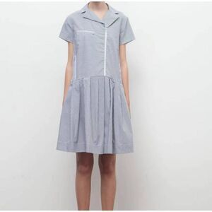 Rhie blue&white striped drop waist dress sz 6